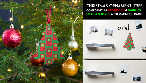 80s-90s Gaming Handheld Christmas Ornament (Magnetic)